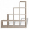 242551 Staircase Bookcase/Display Shelf 142 cm Oak