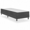 Boxspring-Bettgestell Grau Stoff 90x200 cm