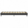 Boxspring-Bettgestell Grau Stoff 90x200 cm