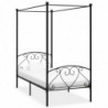 Himmelbett-Gestell Schwarz Metall 100 x 200 cm