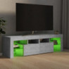 TV-Schrank mit LED-Leuchten Betongrau 140x35x40 cm