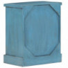 Nachttisch Mangoholz Massiv 40 x 30 x 50 cm Blau