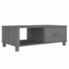 Couchtisch Dunkelgrau 100x55x35 cm Massivholz Kiefer