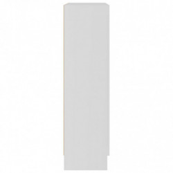 Vitrinenschrank Weiß 82,5x30,5x115 cm Spanplatte