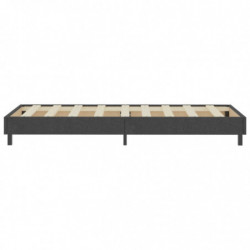 Boxspring-Bettgestell Grau Stoff 80x200 cm