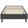 Boxspring-Bettgestell Grau Stoff 80x200 cm