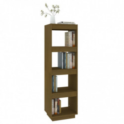 Bücherregal/Raumteiler Honigbraun 40x35x135 cm Massivholz Kiefer