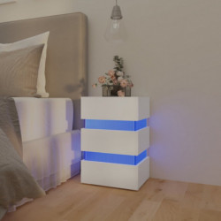 LED-Nachttisch Weiß...
