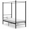 Himmelbett Schwarz Metall 100x200 cm