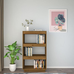 Bücherregal/Raumteiler Honigbraun 60x35x103cm Massivholz Kiefer