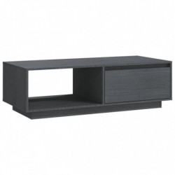 Couchtisch Grau 110x50x33,5 cm Massivholz Kiefer