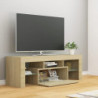 TV-Schrank mit LED-Leuchten Sonoma-Eiche 120x35x40 cm