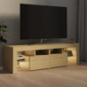 TV-Schrank mit LED-Leuchten Sonoma-Eiche 140x35x40 cm