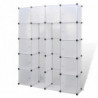 Modularer Schrank mit 14 Fächern weiß 37 x 146 x 180,5 cm