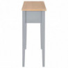 280054 Dressing Console Table Grey 79x30x74 cm Wood