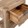 Nachttisch mit Schublade 40x30x48 cm Masivholz Akazie