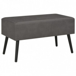 Couchtisch Grau 80 x 40 x 46 cm Kunstleder