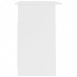 Schreibtisch mit Schubladen Weiß 110×50×76 cm Spanplatte