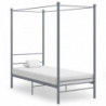 Himmelbett Grau Metall 90x200 cm