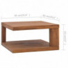 Couchtisch 65x65x33 cm Teak Massivholz