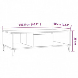 Couchtisch Räuchereiche 103,5x60x35 cm Spanplatte