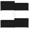 TV-Schrank Schwarz 146,5x35x50 cm Spanplatte