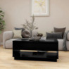 Couchtisch Schwarz 102,5x55x44 cm Spanplatte