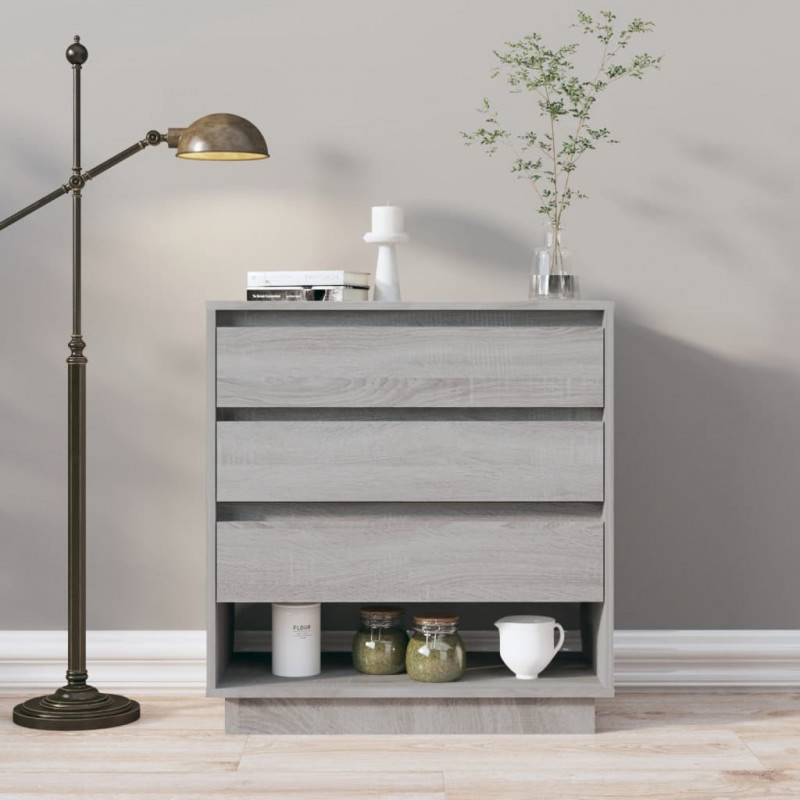 Sideboard Grau Sonoma 70x41x75 cm Spanplatte