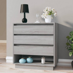 Sideboard Grau Sonoma 70x41x75 cm Spanplatte