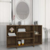 Sideboard Braun Eichen-Optik 120x30x75 cm Spanplatte