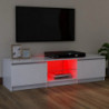 TV-Schrank mit LED-Leuchten Weiß 120x30x35,5 cm