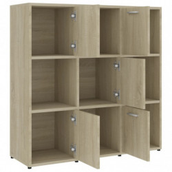 Bücherregal Sonoma-Eiche 90 x 30 x 90 cm Spanplatte