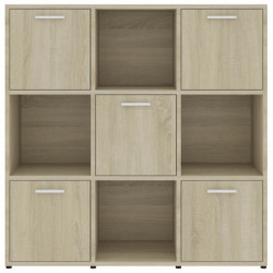 Bücherregal Sonoma-Eiche 90 x 30 x 90 cm Spanplatte