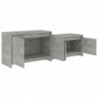 TV-Schrank Betongrau 146,5x35x50 cm Spanplatte