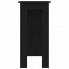 Bartisch mit Regal Schwarz 102x50x103,5 cm Spanplatte