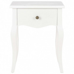 280005 Nightstand White 40x30x50 cm Solid Pine Wood