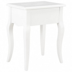 280005 Nightstand White 40x30x50 cm Solid Pine Wood