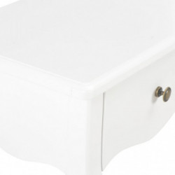 280005 Nightstand White 40x30x50 cm Solid Pine Wood