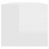 Couchtisch Hochglanz-Weiß 102x50x45 cm Holzwerkstoff