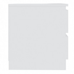 Nachttische 2 Stk. Weiß 50x39x43,5 cm Spanplatte