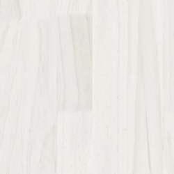 Nachttische 2 Stk. Weiß 40x31x50 cm Massivholz Kiefer