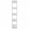 Bücherregal/Raumteiler Weiß 80x30x160 cm Spanplatte