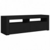 TV-Schrank mit LED-Leuchten Schwarz 120x35x40 cm