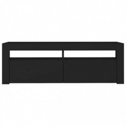 TV-Schrank mit LED-Leuchten Schwarz 120x35x40 cm