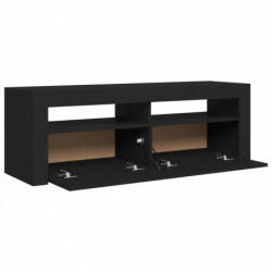 TV-Schrank mit LED-Leuchten Schwarz 120x35x40 cm