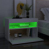 TV-Schränke mit LED-Leuchten 2 Stk. Weiß 60x35x40 cm