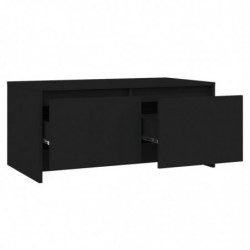 Couchtisch Schwarz 90x50x41,5 cm Spanplatte