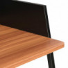 Schreibtisch Schwarz und Braun 90x60x88 cm