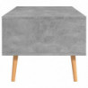 Couchtisch Betongrau 100x49,5x43 cm Spanplatte