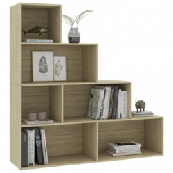 Bücherregal/Raumteiler Sonoma-Eiche 155x24x160 cm Spanplatte